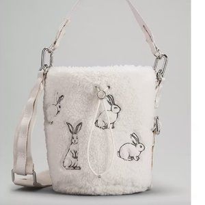 NWT Lululemon Lunar New Year Bunny Rabbit Fleece Crossbody Bucket Bag